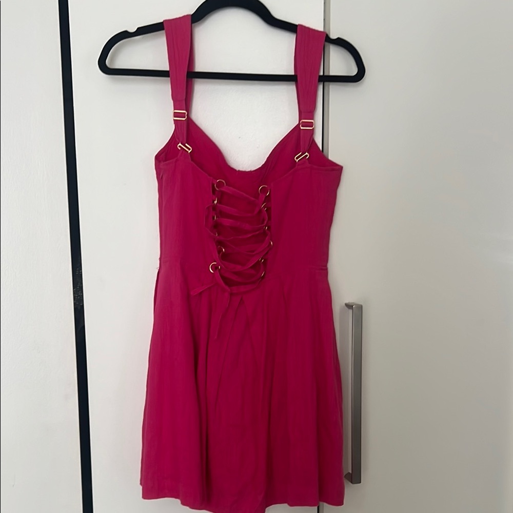 Aqua Vibrant Pink Dress
